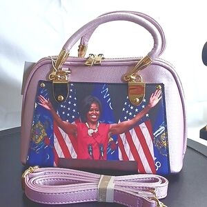 Blush Crossbody Michelle Obama Handbag w/ Strap